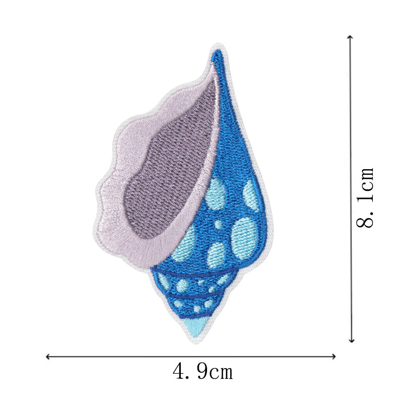 Wholesale Luxury cruise ship embroidered cloth patch,  sea journey patch,  blue whale computer embroidered patch,  seagull decorative patch,  ironing